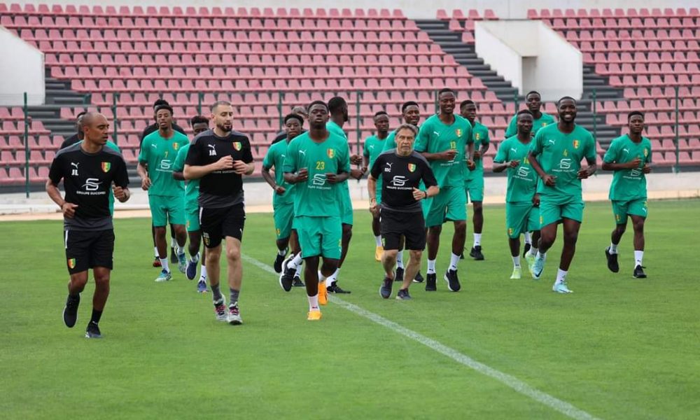 Flash Syli: first day of training in Marrakech