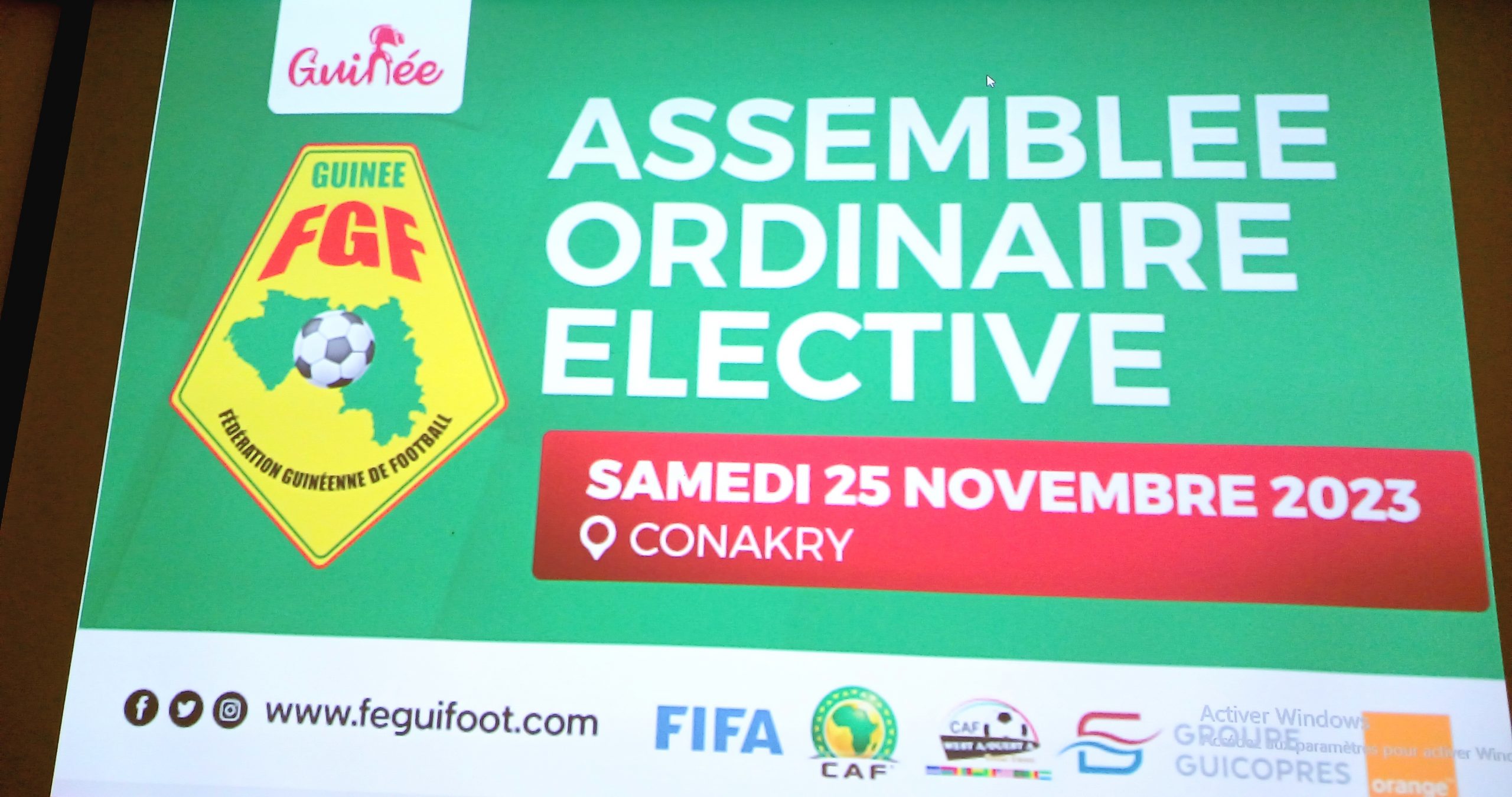 Congrès Féguifoot un consensus synonyme de suspension de la Guinée